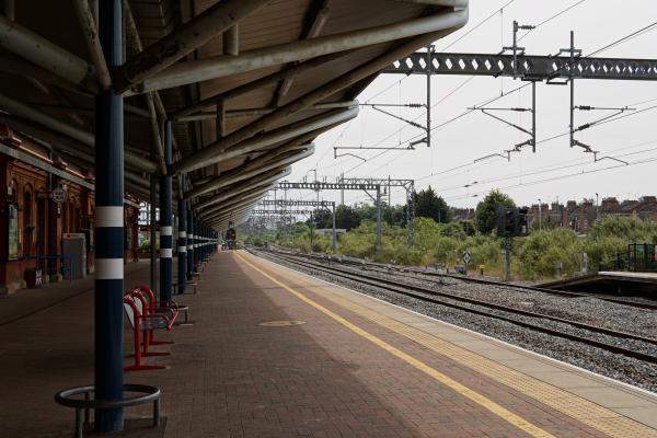 Rugby train station.